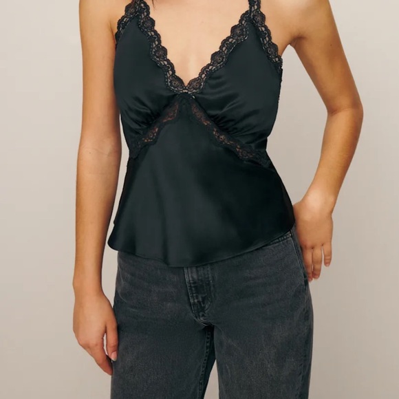 Reformation Black Lace Top - Picture 2 of 3